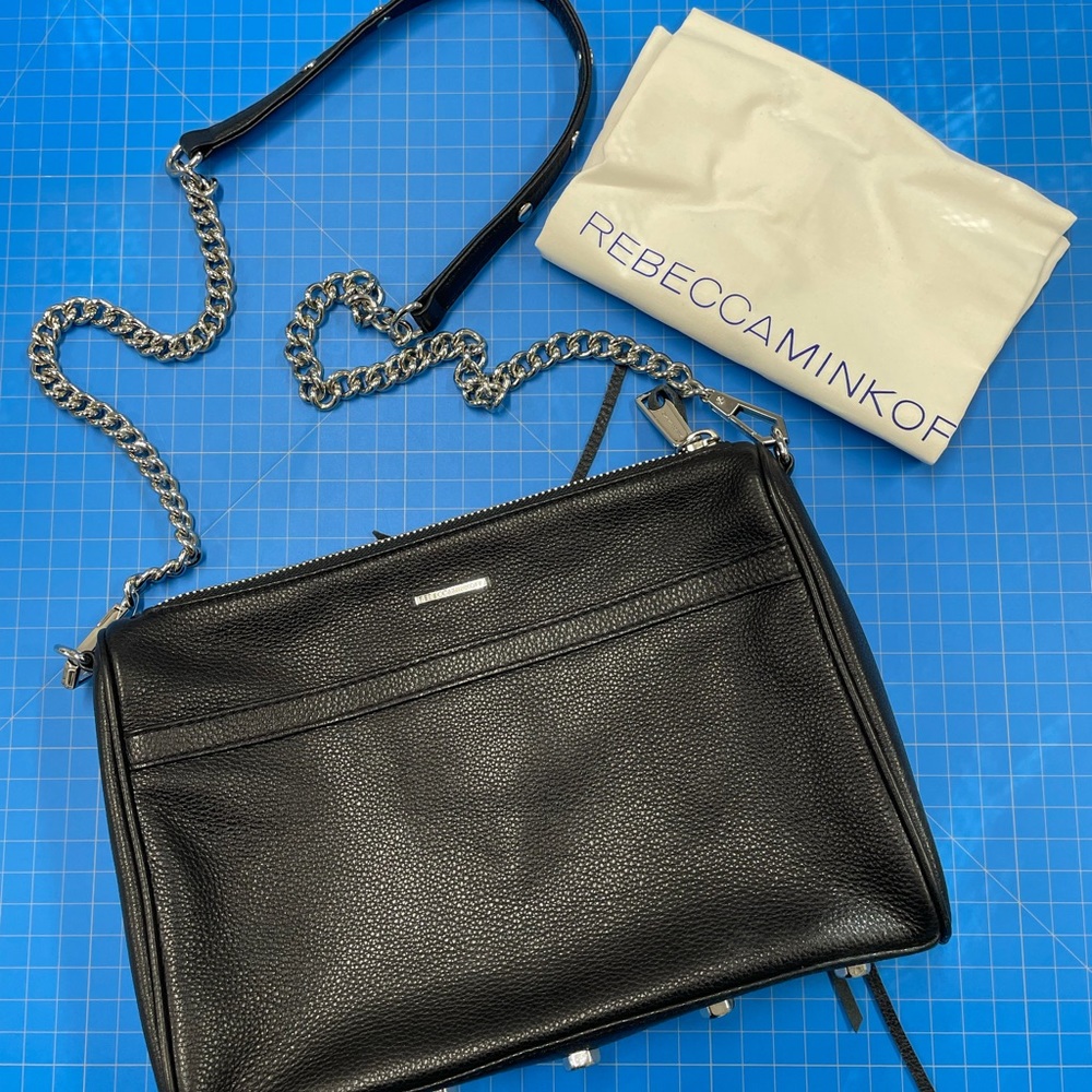 Rebecca Minkoff black leather crossbody bag